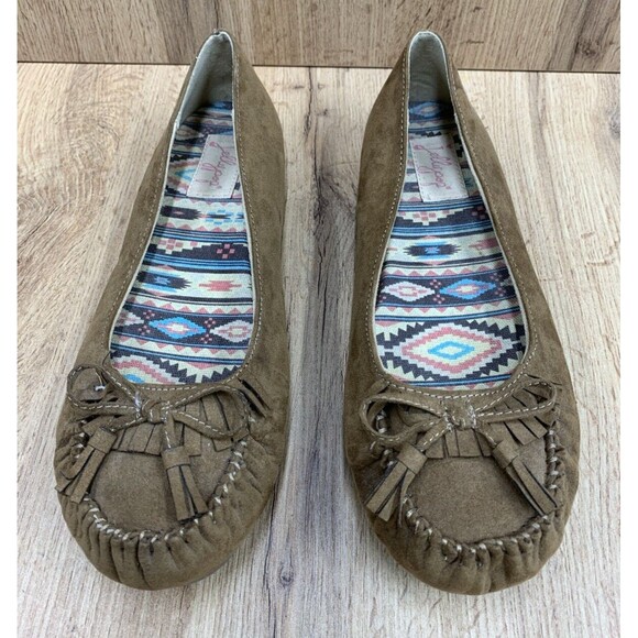 Jellypop Jodie Memory Foam Moccasin Slip On Loafer Shoes Women's Size 10 M Tan - Picture 4 of 16